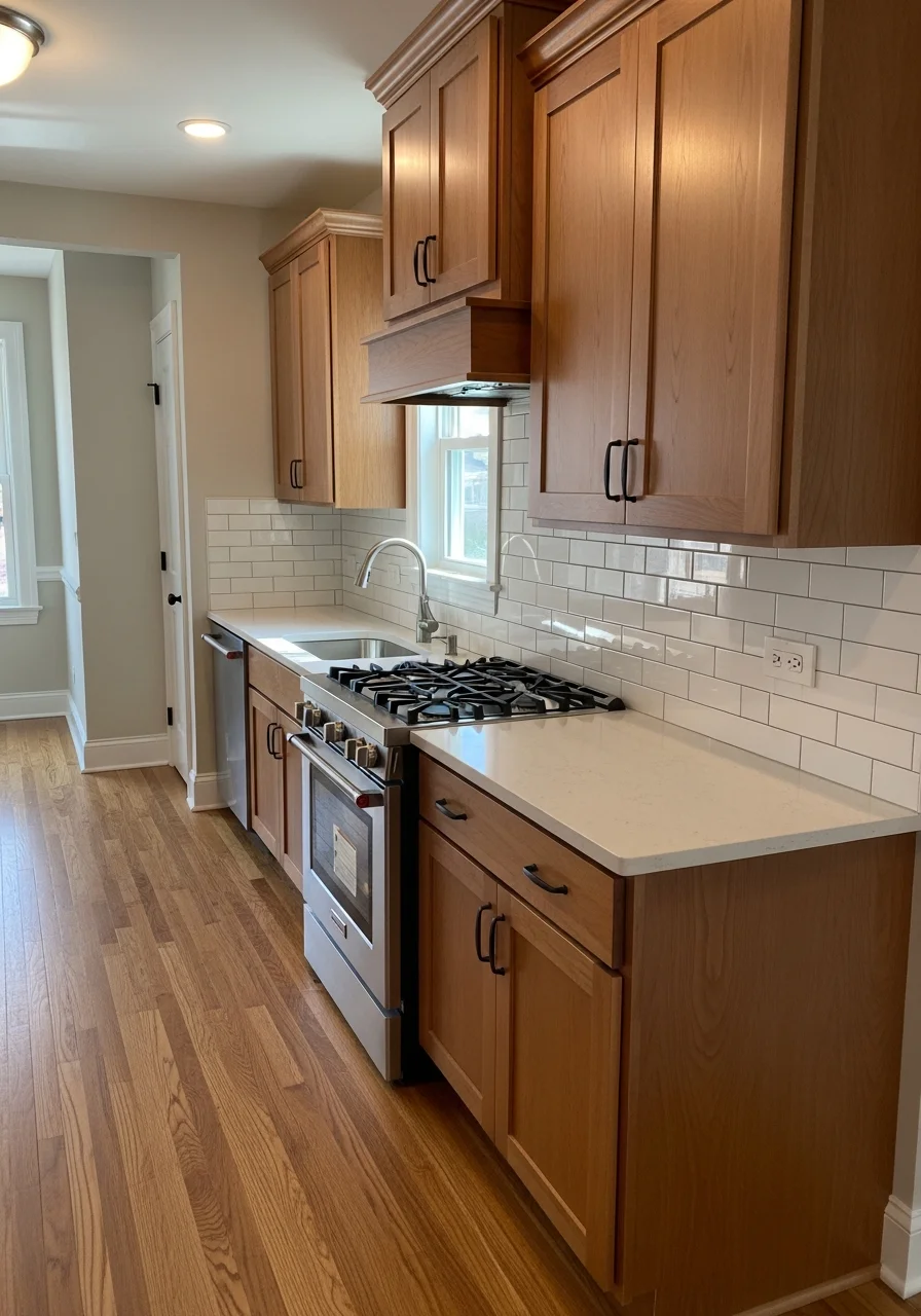 Custom kitchen cabinets and countertops in Aurora residential kitchen